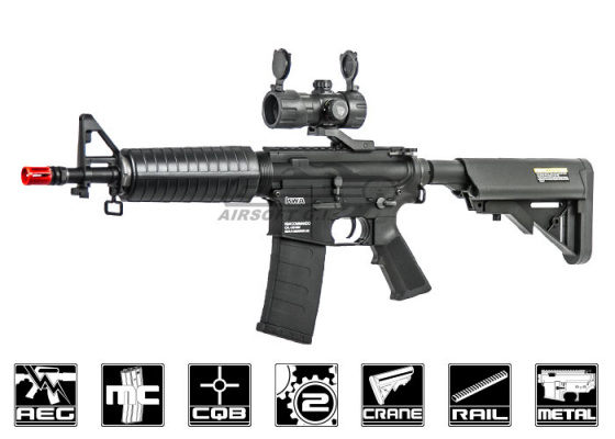 KWA KM4 Commando M4 Carbine AEG Airsoft Rifle ( Black )