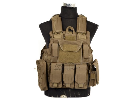 Lancer Tactical Strike Plate Carrier Vest ( Tan )