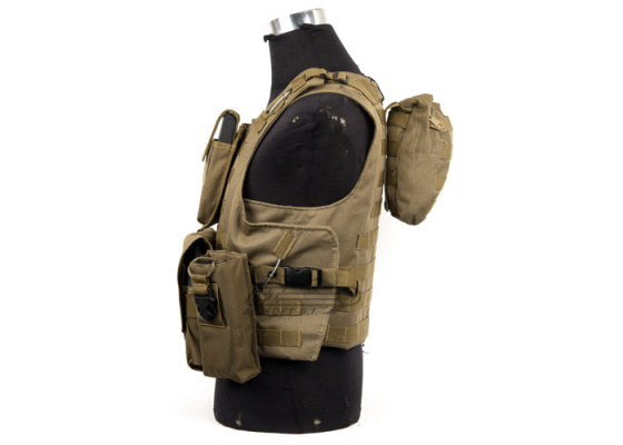 Lancer Tactical Quick Release Plate Carrier ( Tan )