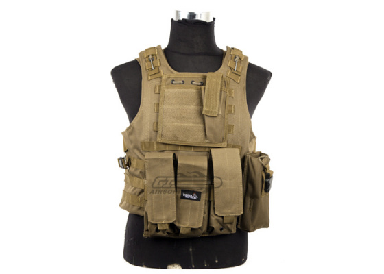 Lancer Tactical Quick Release Plate Carrier ( Tan )