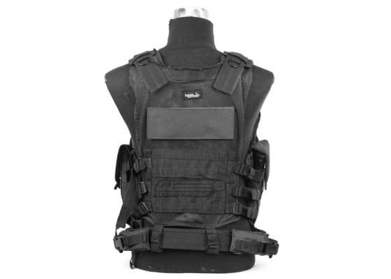 Lancer Tactical Crossdraw Vest w/ Holster ( Black )