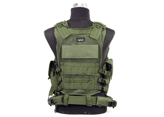 Lancer Tactical Crossdraw Vest w/ Holster ( OD Green )