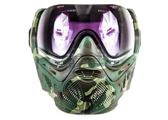 Sly Profit Full Camo Face Mask ( Woodland )