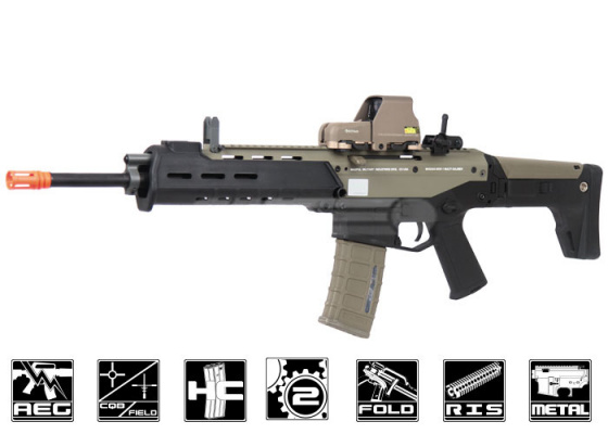 A&K Full Metal Magpul Masada AEG Airsoft Rifle ( Licensed Trademarks / 2 Tone Black Lower )