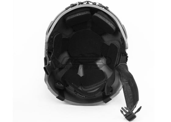 Tactical Crusader IBH Helmet W/ NVG Mount and Side Rail ( Black )