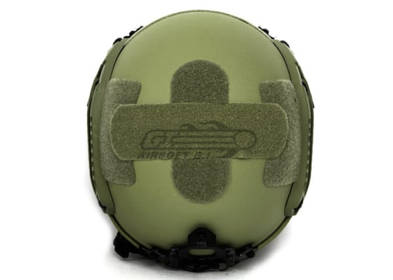 Tactical Crusader IBH Helmet W/ NVG Mount and Side Rail ( OD )