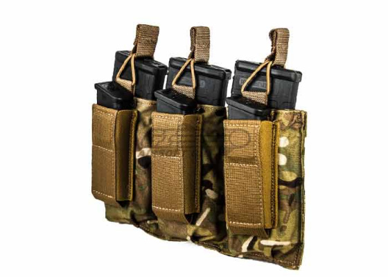 Tactical Assault Gear Triple MOLLE Shingle Pistol Enhanced Mag Pouch ( Multicam )