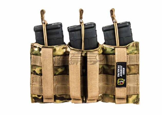 Tactical Assault Gear Triple MOLLE Shingle Pistol Enhanced Mag Pouch ( Multicam )