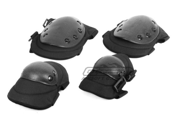 Tactical Crusader Elbow & Knee Pad Set ( Black )