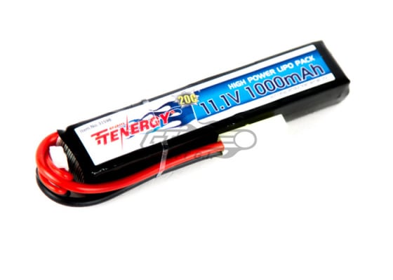Tenergy LiPo 11.1v 1000mAh 3s 20C Stick Battery