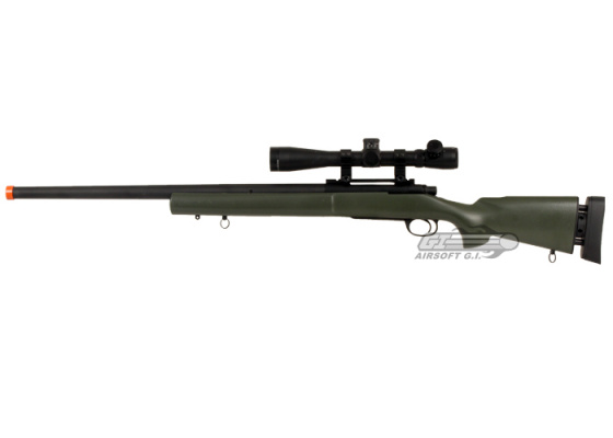 Javelin Airsoft Works M24 Bolt Action Sniper Airsoft Rifle ( OD Green )