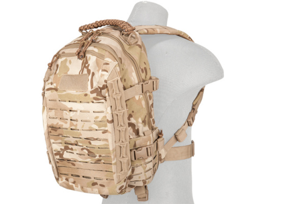 Lancer Tactical Laser-Cut Pals Backpack  ( Camo Arid )