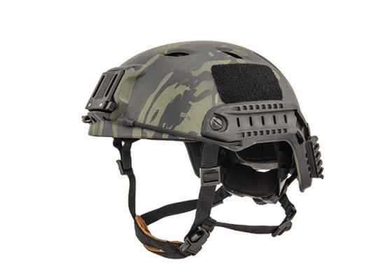Lancer Tactical BJ Type Helmet ( Camo Black / LG-XL )