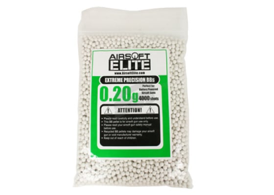 Airsoft Elite .20g 4000 ct. BBs ( White ) Airsoft Elite .20g 4000 ct. BBs ( White )
