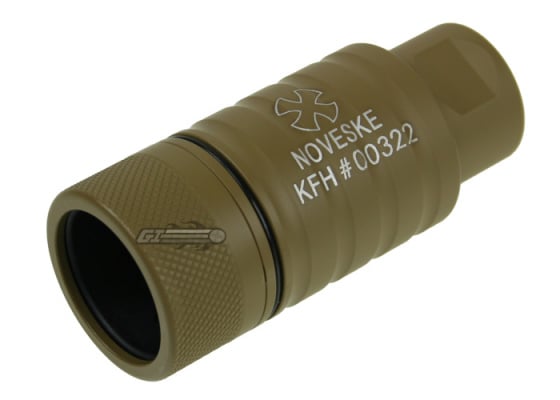 Madbull Noveske KFH Adjustable Amplifier CCW Flash Hider ( Tan ) Madbull Noveske KFH Adjustable Amplifier CCW Flash Hider ( Tan )