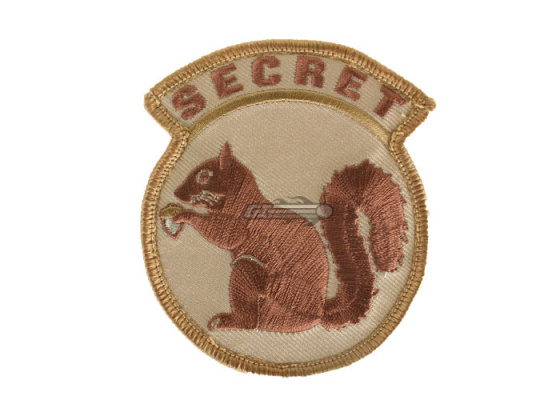 Mil-Spec Monkey Secret Squirrel Velcro Patch ( Desert )