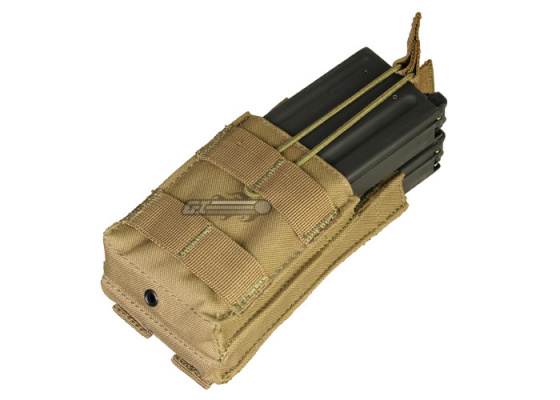 Condor Outdoor MOLLE Single M4 Open Top Stacker Magazine Pouch ( Tan )