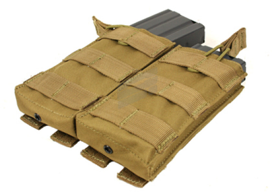 Condor Outdoor Double Open-Top M4 Magazine MOLLE Pouch ( Tan )