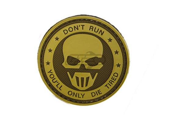 5ive Star Gear Don't Run PVC Patch ( Tan / Brown )