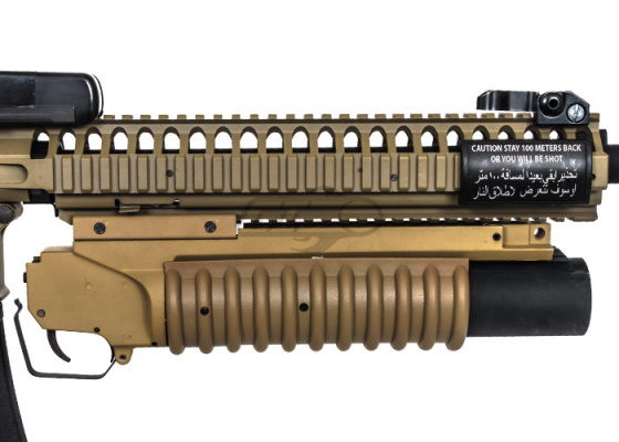 UK Arms Quick Detach Short M203 Launcher  RIS Mounted ( Tan )