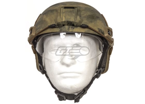 Lancer Tactical PJ Type Basic Version Helmet w/ Retractable Visor ( A-TACS AU / M )