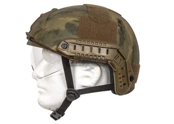 Lancer Tactical PJ Type Basic Version Helmet w/ Retractable Visor ( A-TACS AU / M )