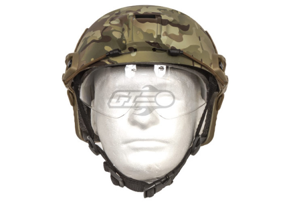 Lancer Tactical BJ Type Basic Version Helmet w/ Visor ( Camo / M )