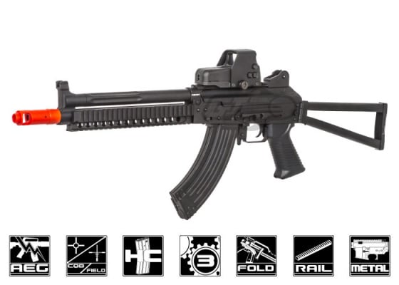 JG JG1014 AS74U AK74 Blowback AEG Airsoft Rifle ( Black )