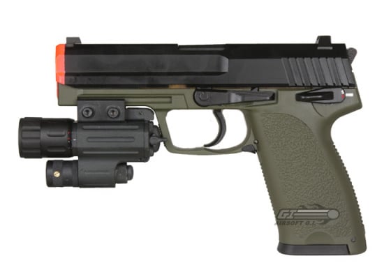 (Discontinued) KWA Full Metal KP8 .45 NS2 Model Airsoft Pistol ( OD )
