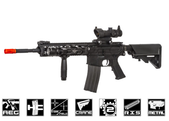 Lancer Tactical LT100M M4 RIS Carbine AEG Airsoft Rifle by Lonex ( Black )