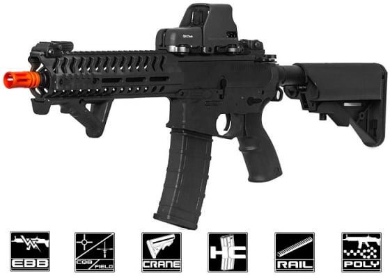 Lancer Tactical Elite MMC LT101BR M4 10.5" Carbine Recoil AEG Airsoft Rifle ( Black )