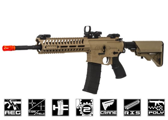 Lancer Tactical Elite MMC LT102T M4 14.5" Carbine AEG Airsoft Rifle ( Tan )