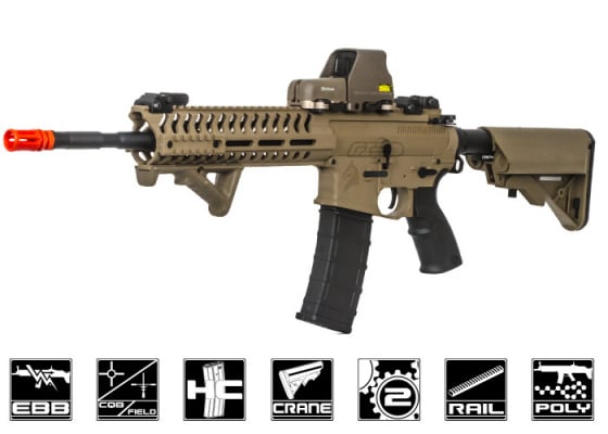 Lancer Tactical Elite MMC LT102TR M4 14.5" Carbine Recoil AEG Airsoft Rifle ( Tan )