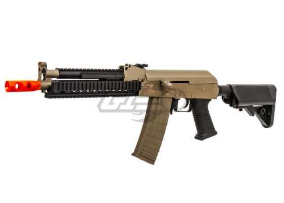 Lancer Tactical LT10T AK Tactical RIS Carbine AEG Airsoft Rifle ( Tan )