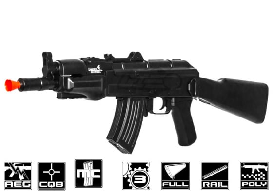 Lancer Tactical LT16B AK47 BETA Spetsnaz Carbine AEG Airsoft Rifle ( Black )