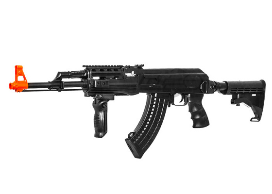 Lancer Tactical LT16E AK47 Tactical AEG Airsoft Rifle ( Black )