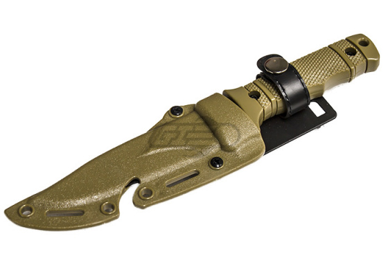 Lancer Tactical SG Style M37-K Seal Pup Plastic Dummy Knife w/ Holster ( Tan )