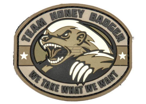 Mil-Spec Monkey Honey Badger PVC Patch ( Desert )