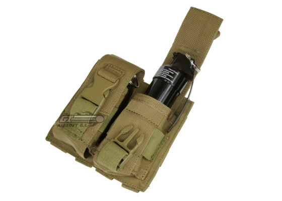 Condor Outdoor Dual Flash Bang Molle Pouch ( Tan )