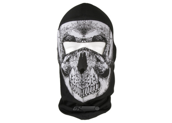 ZAN Coolmax Balaclava w/ Skull Neoprene Face Mask ZAN Coolmax Balaclava w/ Skull Neoprene Face Mask