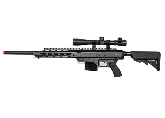 Action Army AAC-21 Bolt Action Gas Sniper Airsoft Rifle ( Black )