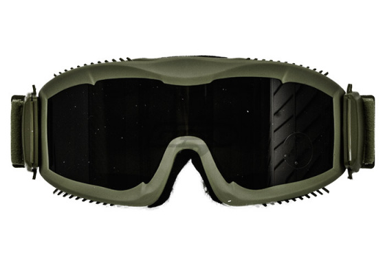 Lancer Tactical CA-221GB Airsoft Safety Smoke Lens Goggles Vented ( OD Green )