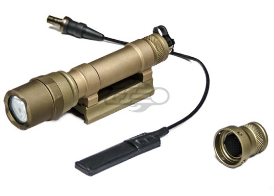 Lancer Tactical 200 Lumen Flashlight w/ QD Mount ( Tan / Type 1 )