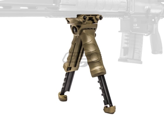 Lancer Tactical Vertical Bipod Foregrip ( Flat Dark Earth )