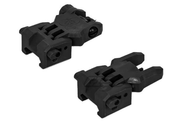 Tac 9 Industries  Polymer Front and Rear Flip Sight Set ( Black )