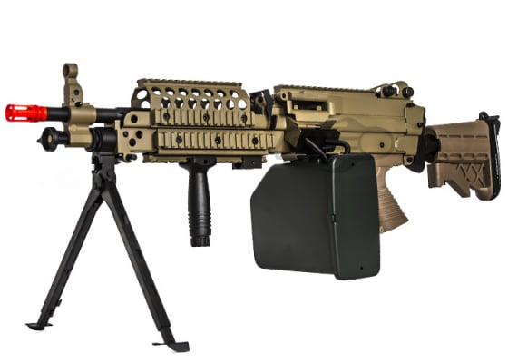 A&K Desert MK46 SPW AEG Airsoft LMG ( Tan )