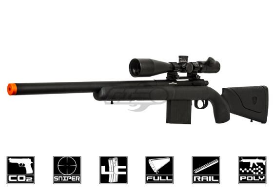 APS APM50L Shell Ejecting CO2 Sniper Airsoft Rifle ( Black )