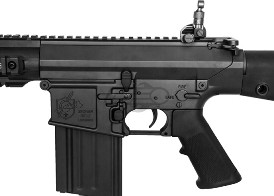 Knight's Armament Full Metal M110 SASS W/ETS AEG Airsoft Gun ( Black ) by ARES