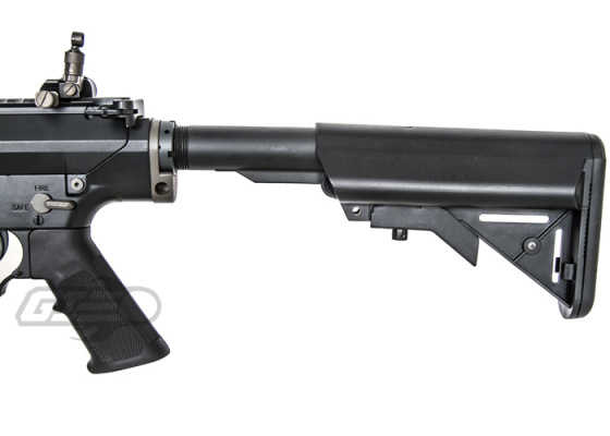 Knight's Armament Full Metal SR-25ER W/ETS AEG Airsoft Gun ( Black ) by ARES