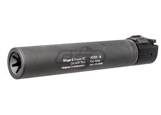 ASG B&T ROTEX - III Barrel Extension for M4 Series AEG ( Long / Grey ) ( Flash Hider Included )